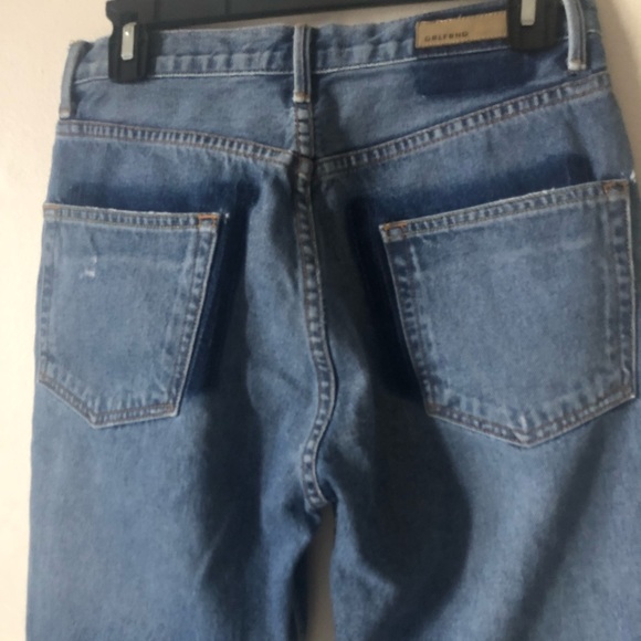 ❤️GRLFRND Karolina Jeans Denim High Waist Distressed Raw Hem Whole Lotta Love 27 - Picture 5 of 8